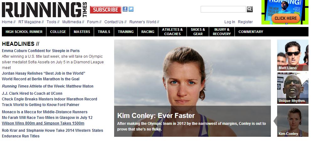 0703 Kim Conley Running Times